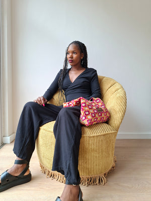 Matilde Bag Pink & Orange Square
