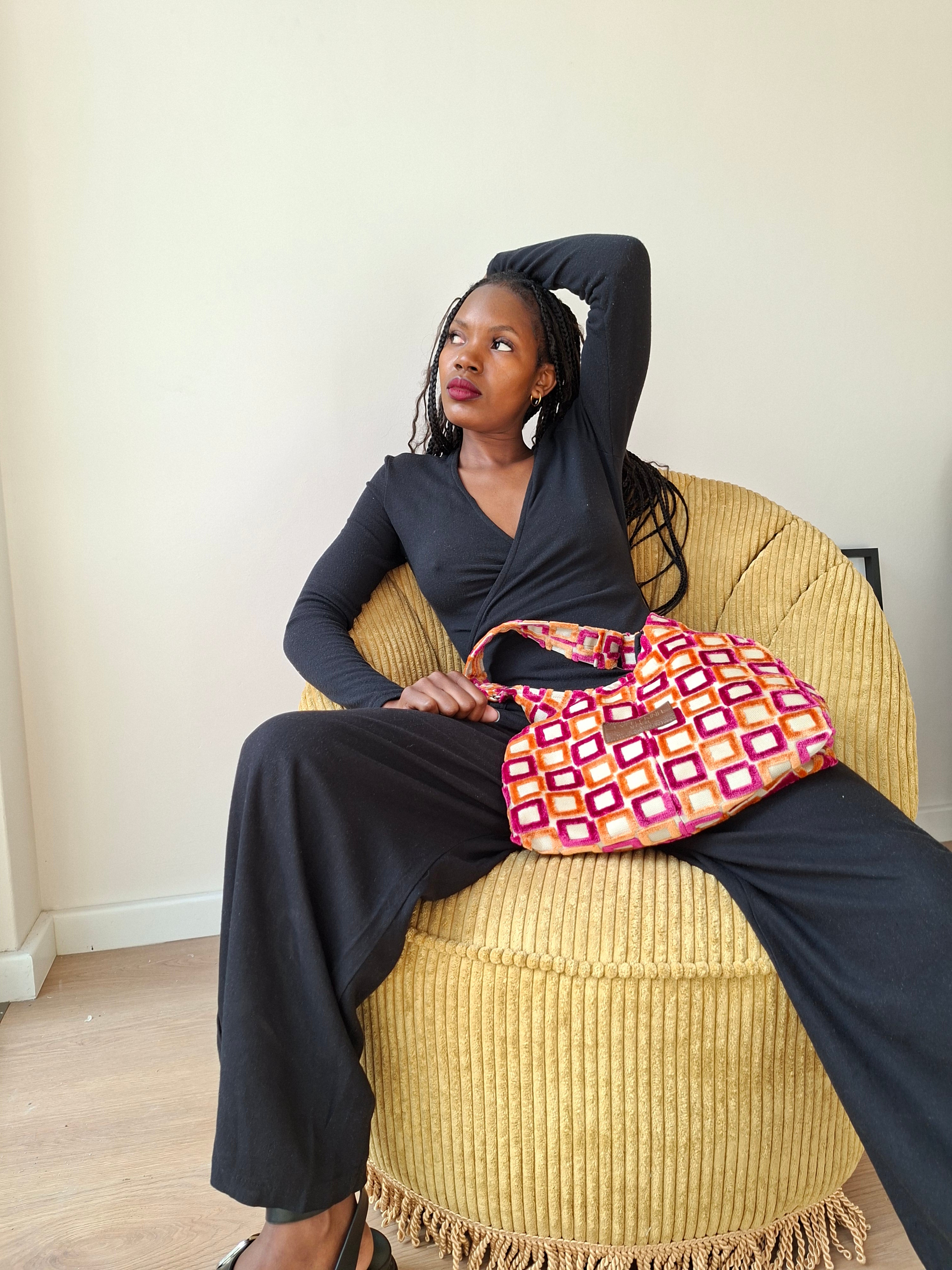 Matilde Bag Pink & Orange Square