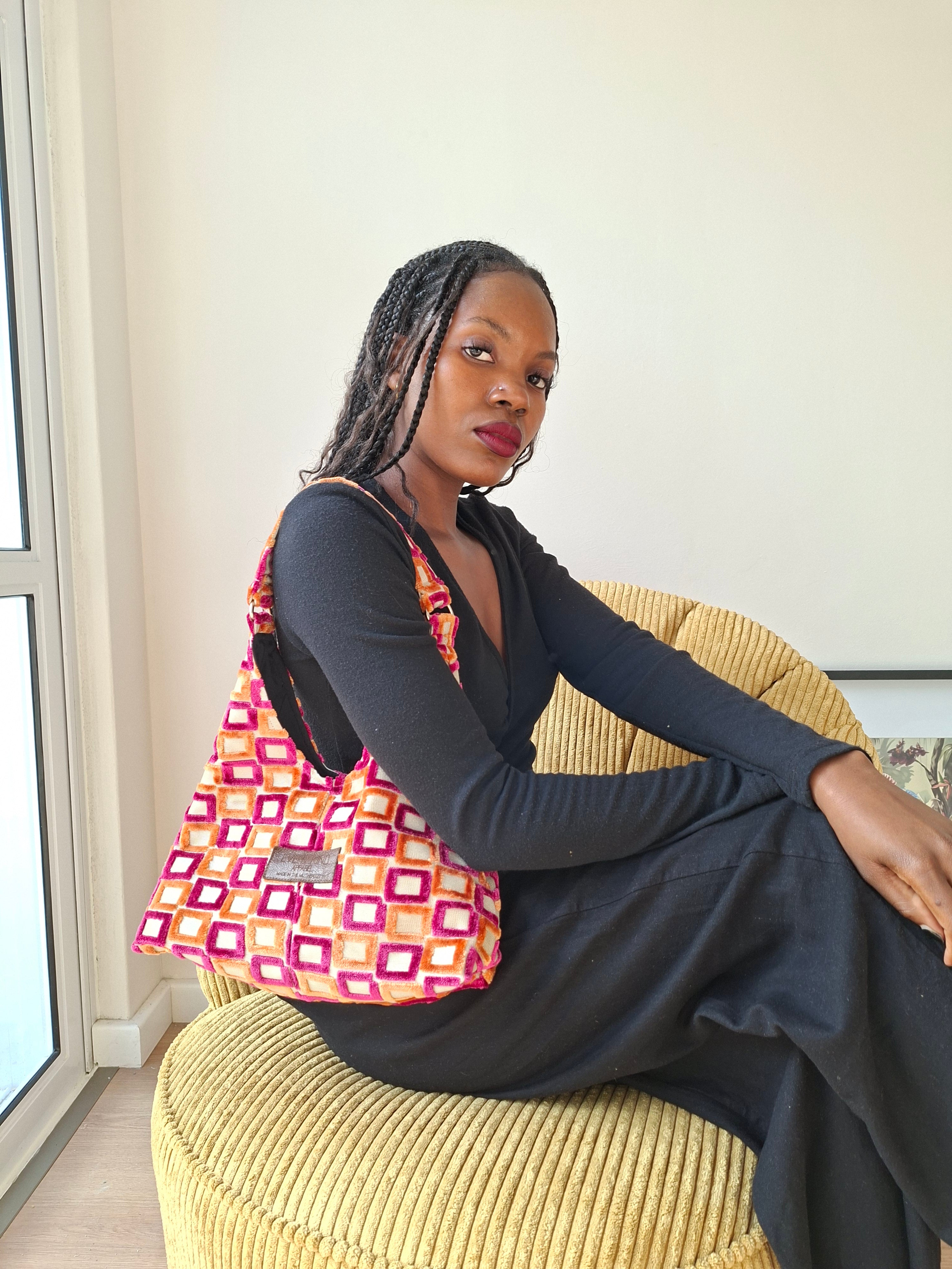 Matilde Bag Pink & Orange Square