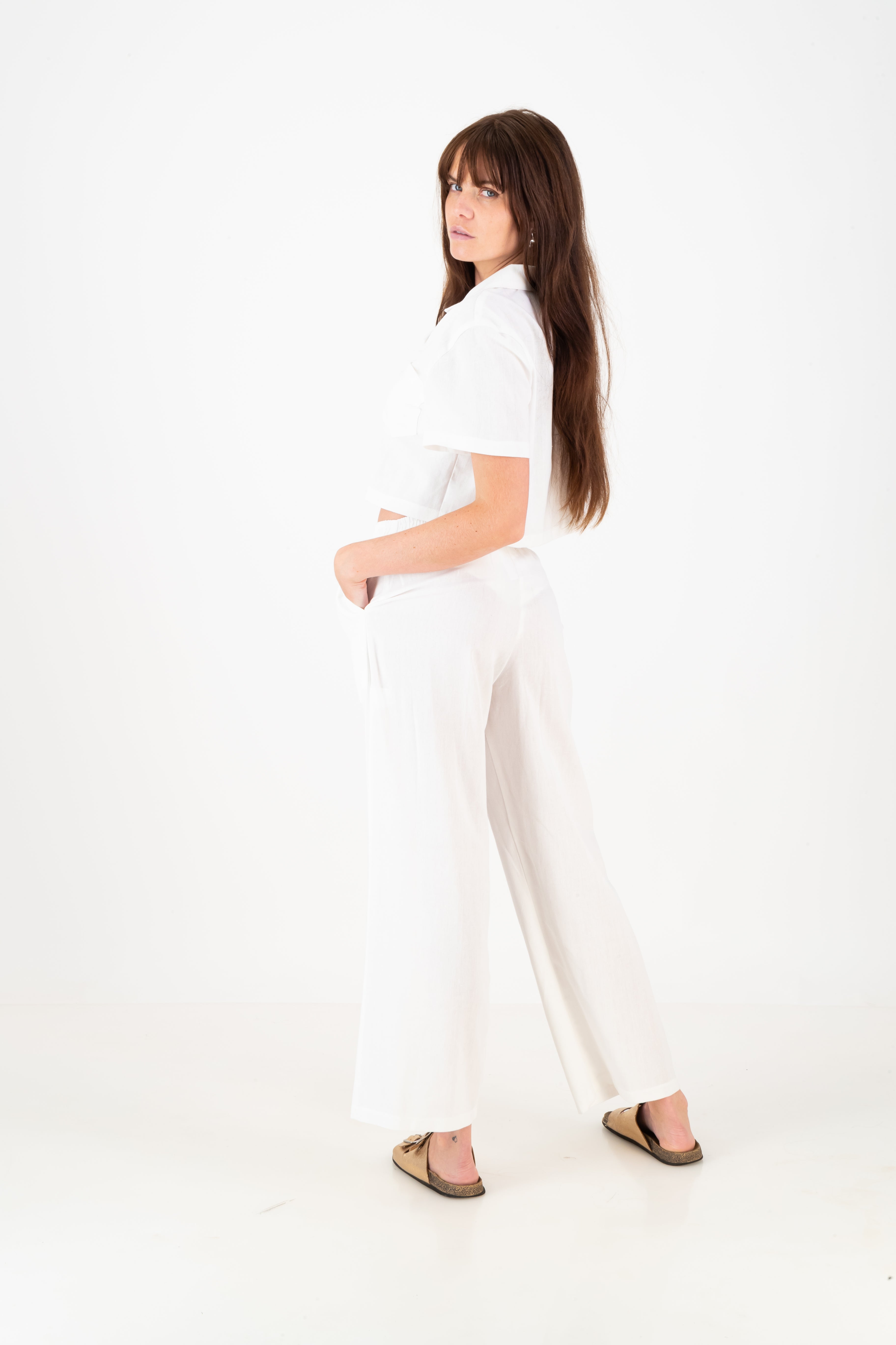 Gabrielle Trousers - White