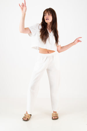 Gabrielle Trousers - White