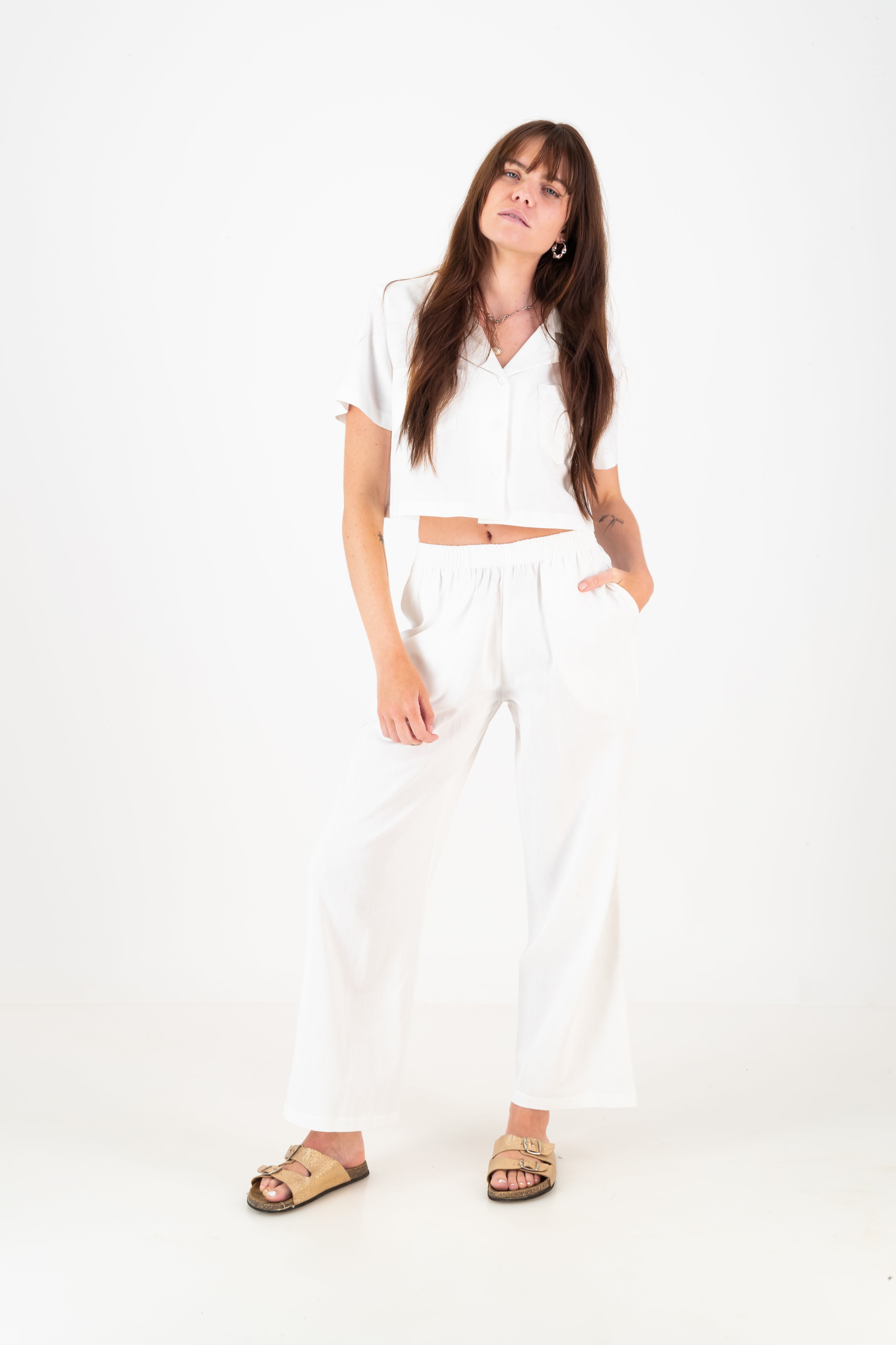 Gabrielle Trousers - White