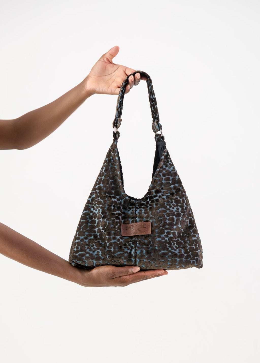 Mini Matilde Bag Blue & Brown Leopard