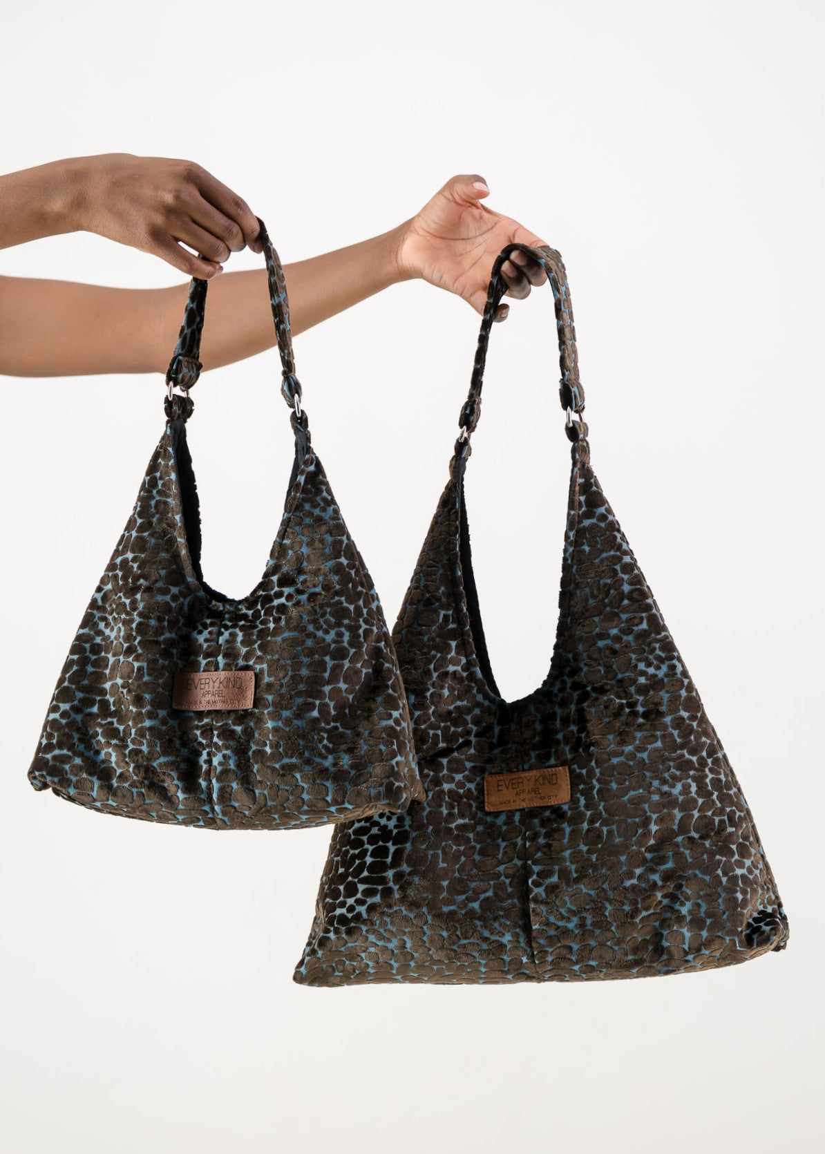 Mini Matilde Bag Blue & Brown Leopard