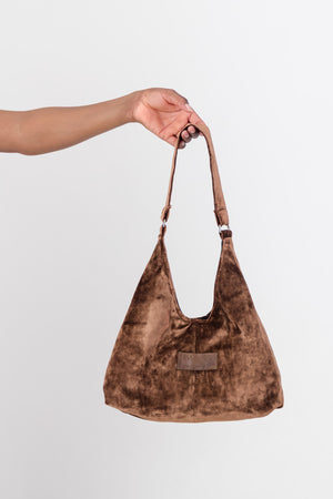 Mini Matilde Bag Chocolate Crushed Velvet