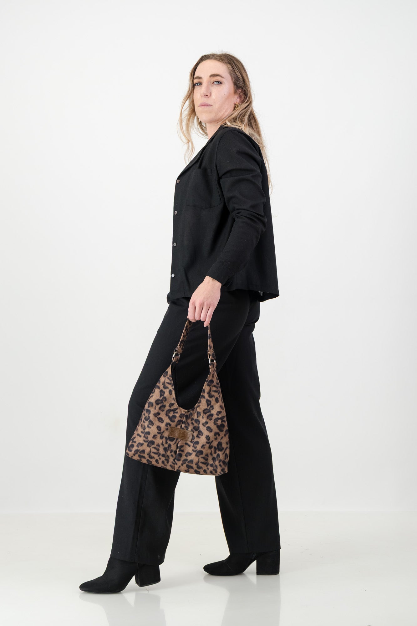 Gabrielle Pants - Black Linen