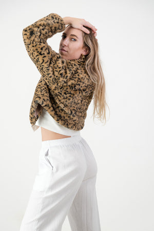 Isabella Jacket- Faux Leopard