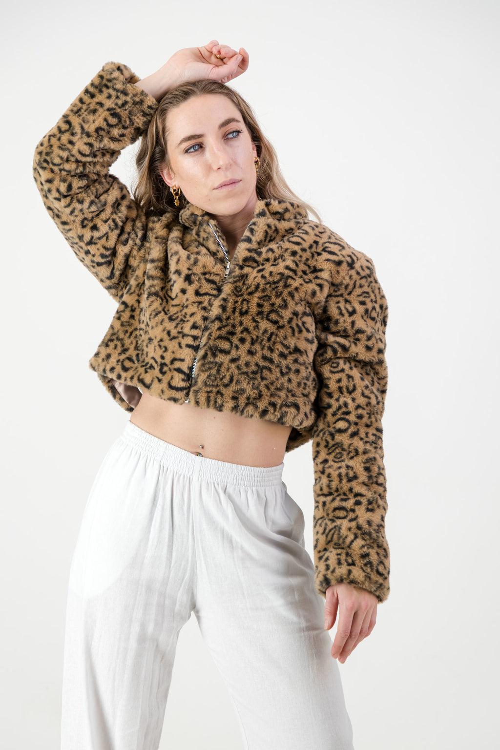 Isabella Jacket- Faux Leopard
