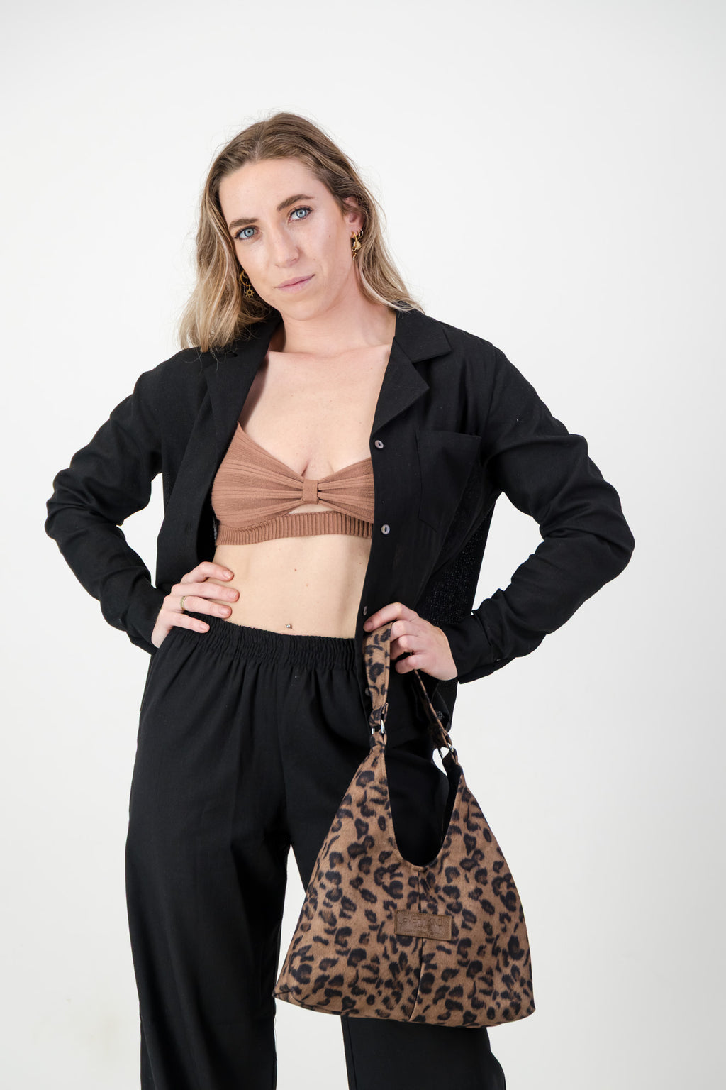 Alexa Shirt- Black Linen