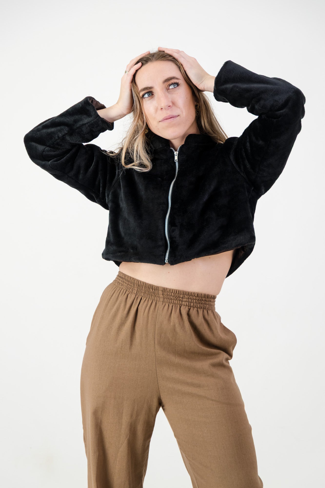 Isabella Jacket- Faux Black