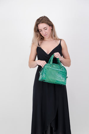 The Sophia-Green Croc Vinyl