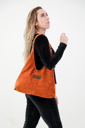 Matilde Bag Burnt Orange Velvet