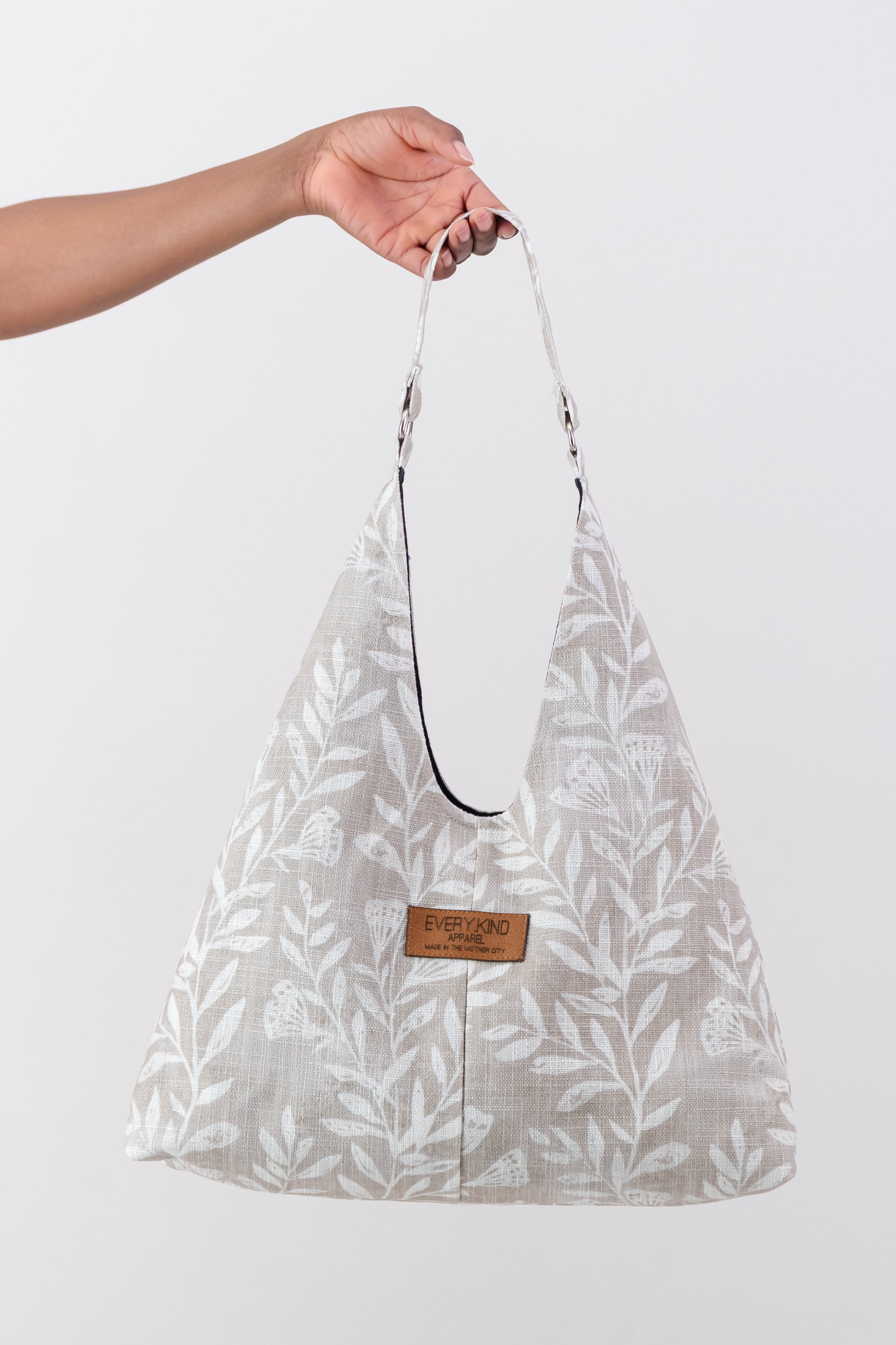 Matilde Bag Beige Floral Linen