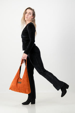 Matilde Bag Burnt Orange Velvet