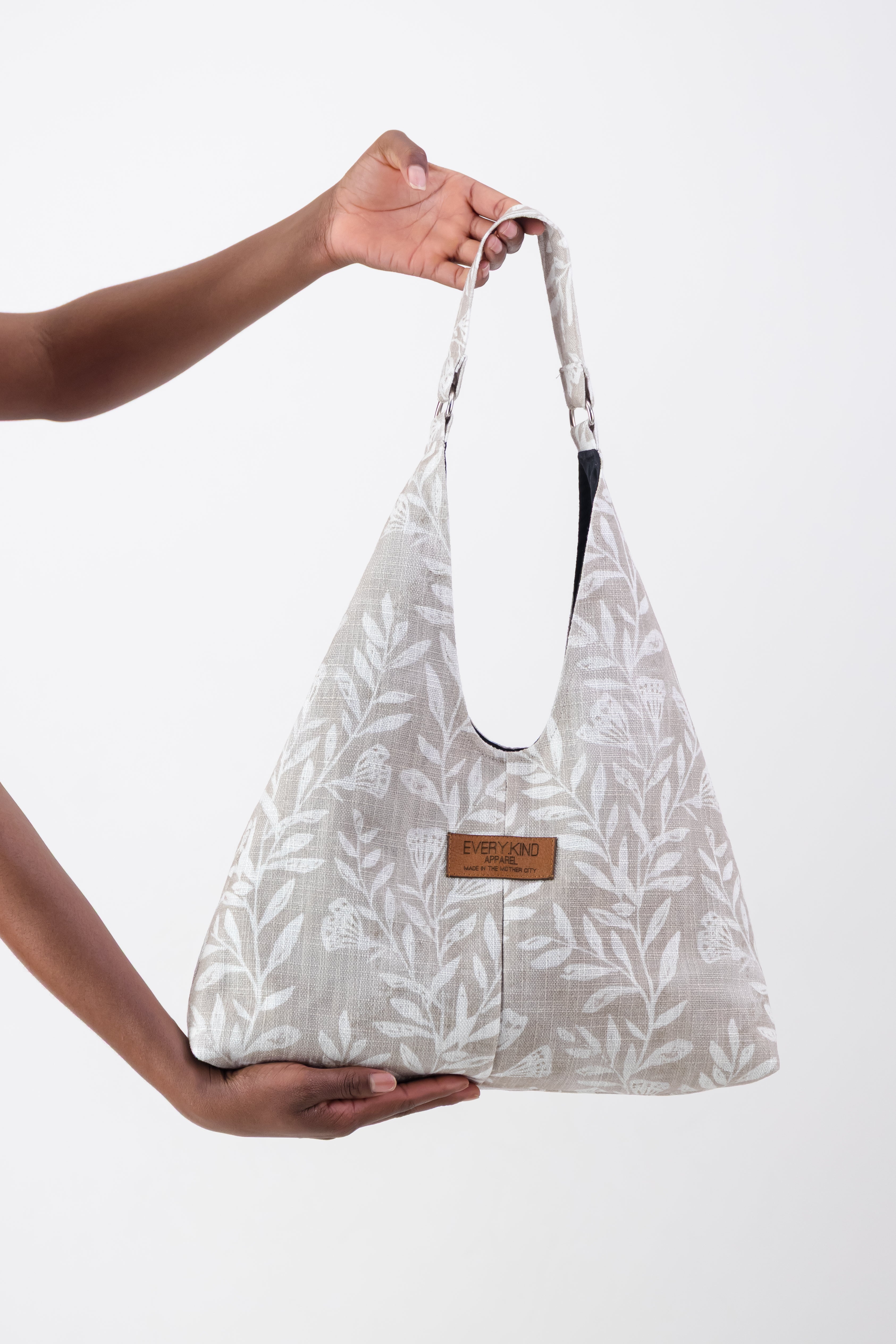 Matilde Bag Beige Floral Linen
