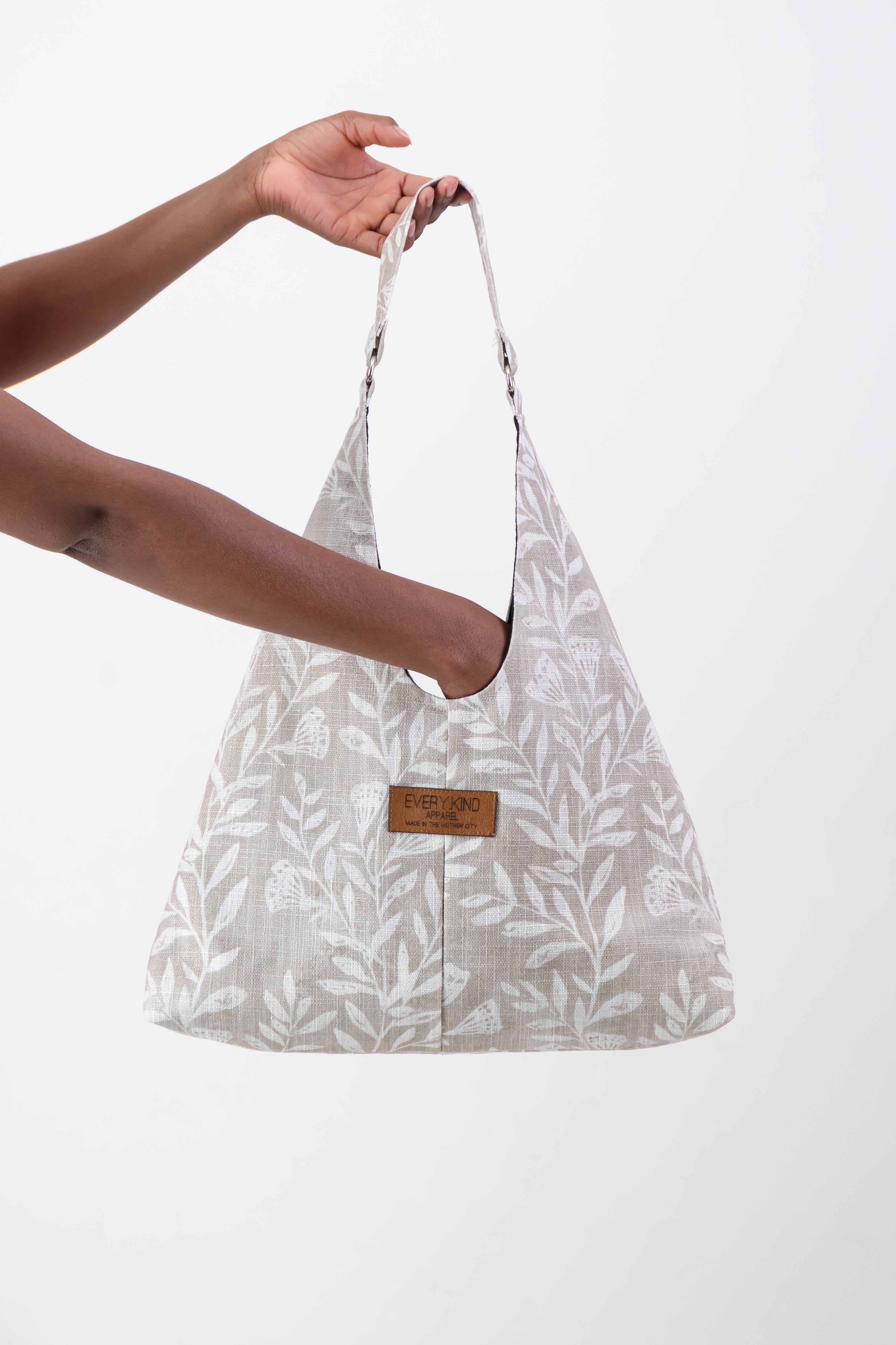 Matilde Bag Beige Floral Linen