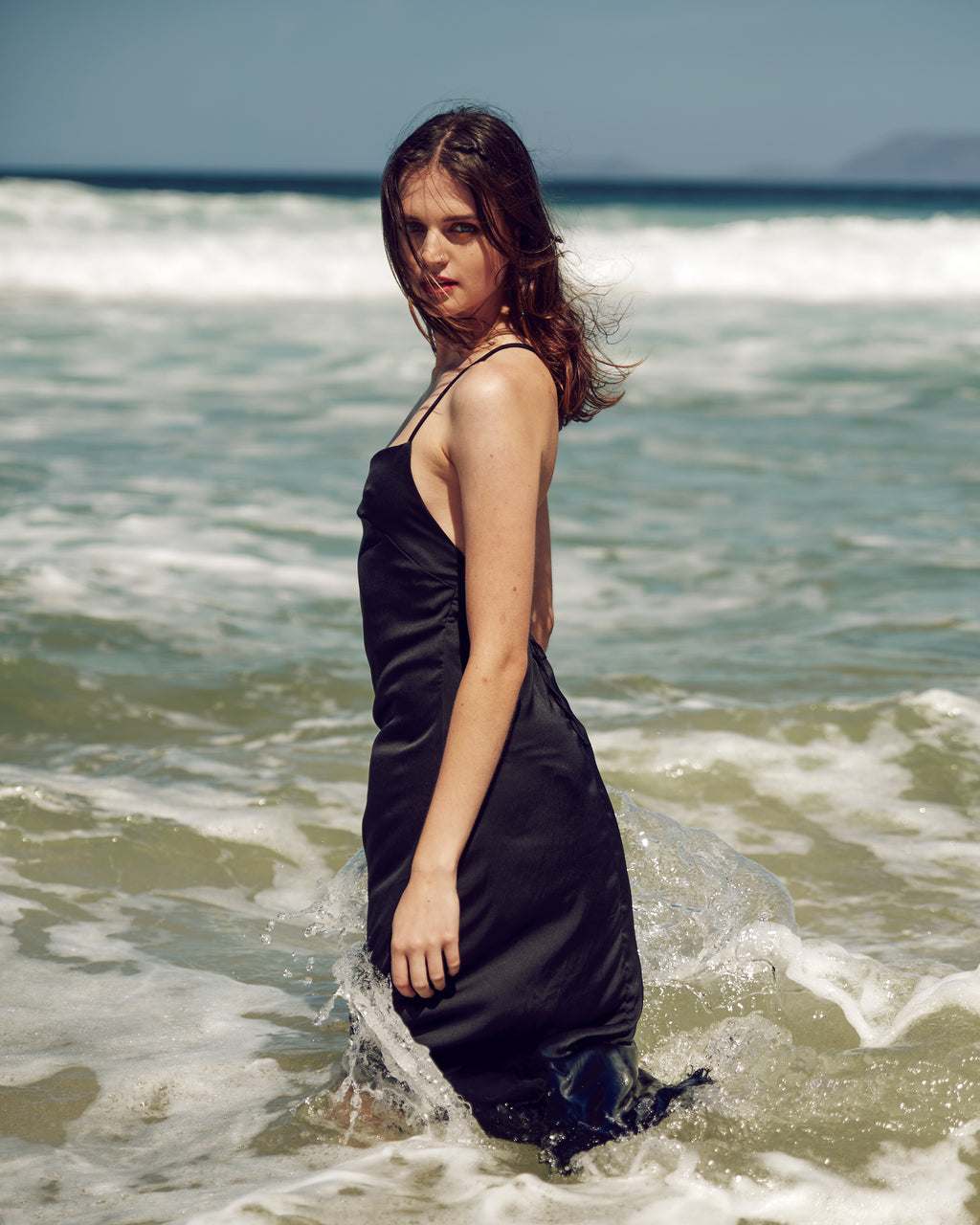 Selene Dress Long- Satin