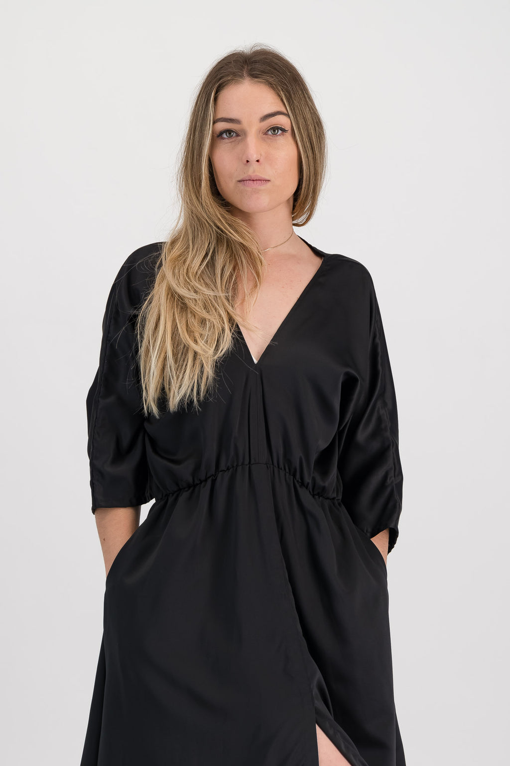 Giorgie Dress Long- Satin